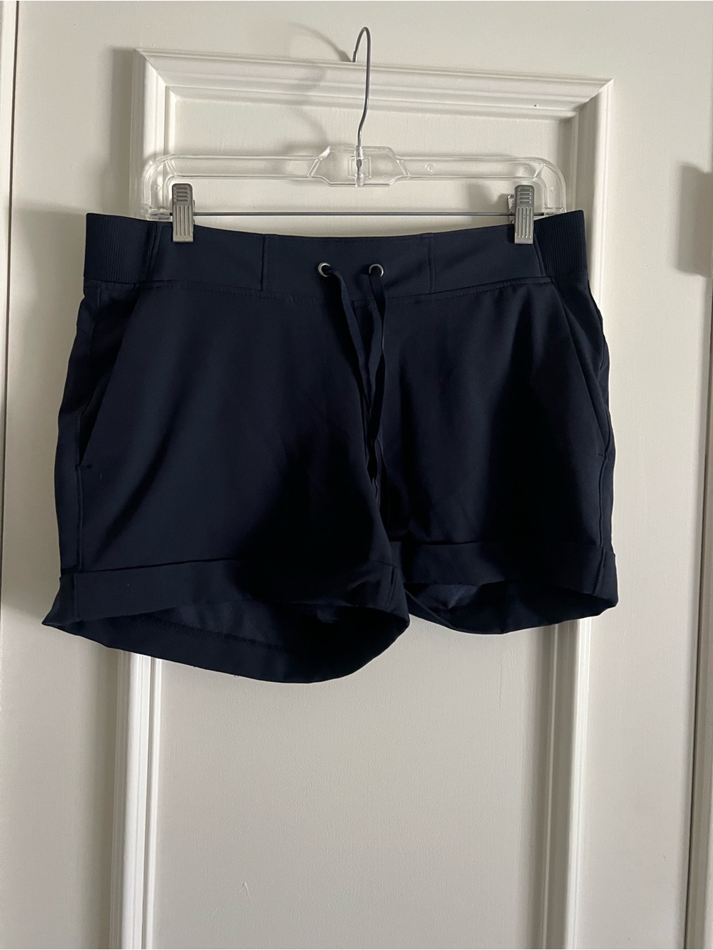Athleta Navy Drawstring Athletic Shorts